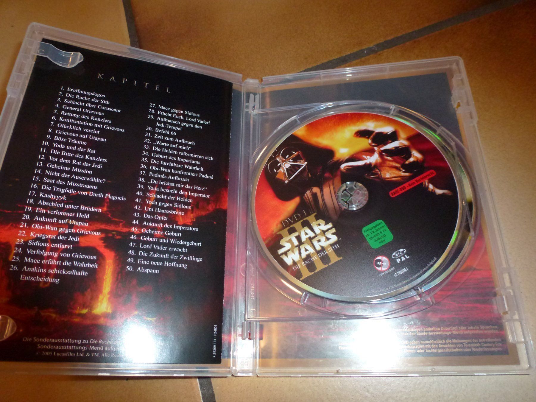 Tutti i DVDs: Star Wars 3 - Die Rache der Sith DVD – Usato da Olten venduto da Disc-Verkauf 1