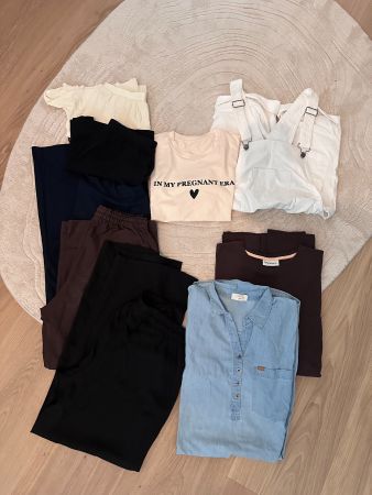 Kleidungspaket für Schwangere, gr. XS/S /36/38 - 9 Teile