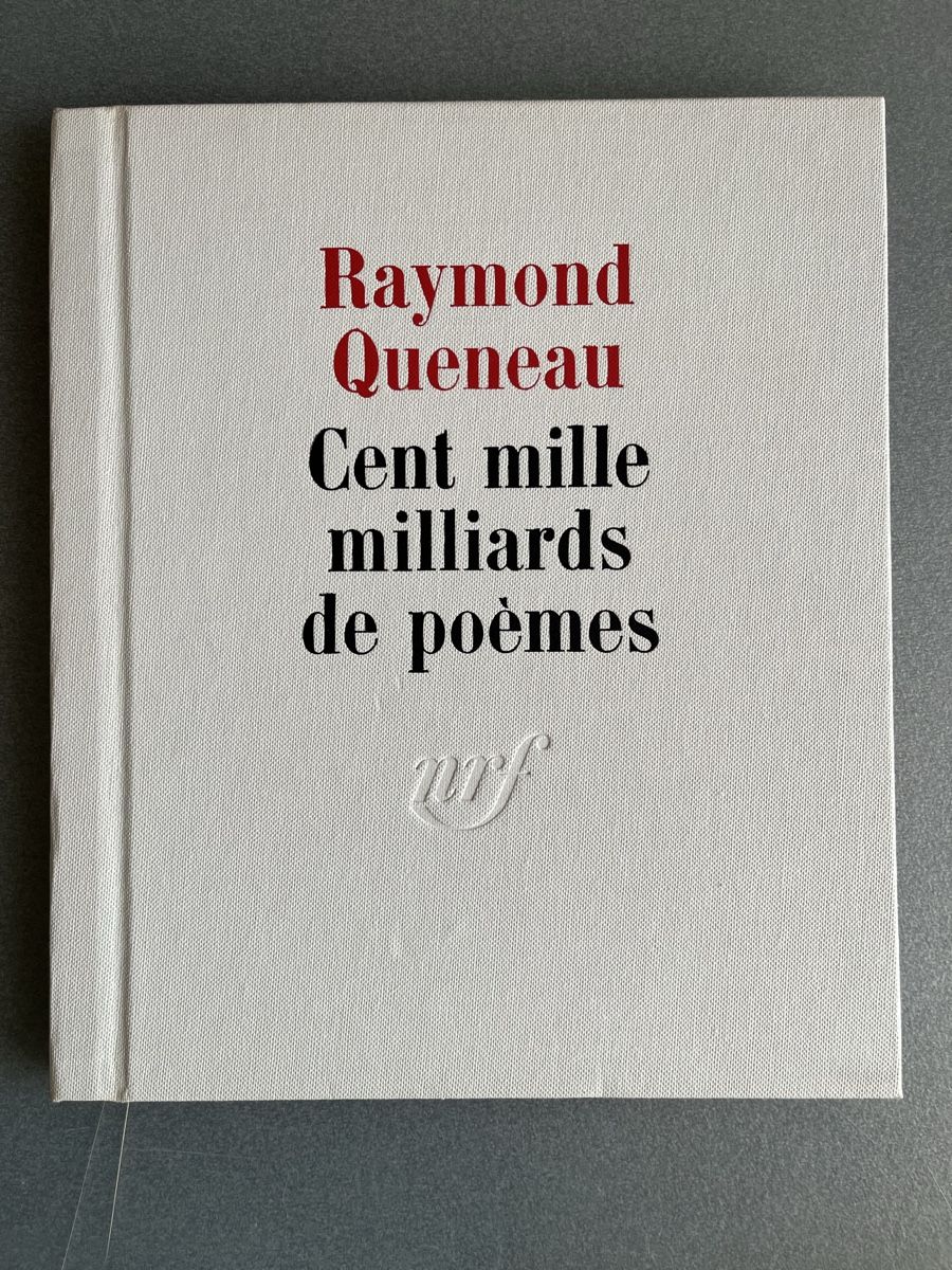 Libri: Raymond Queneau: Cent mille milliards de poèmes. – Nuovo (secondo la descrizione) da Lausanne venduto da joltei