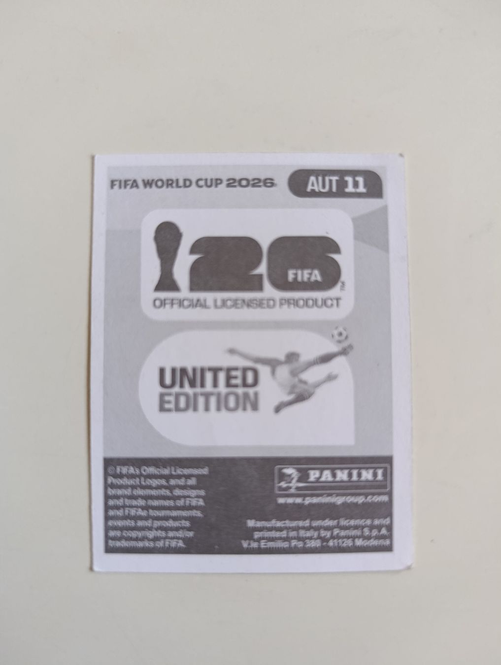 Panini Sammelbilder & Trading cards: Panini World Cup 2026 AUT 11 – Neu (gemäss Beschreibung) aus Lavey-Village von pas_7xd2 1