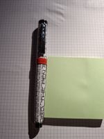 Schreibstift mit Spruch weiss/schwarz/rot guter Zustand