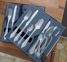 Elegantes Silberbesteck 18/10 für festliche Anlässe, 24-tlg,