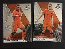 Lot de 2 cartes Panini Mosaic Euro 2020 Pays-Bas⚽️🇳🇱