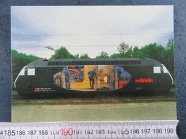 BAHN SCHWEIZ SBB WERBELOK Re460 " MÄRKLIN HEIZERLOK " AK1994