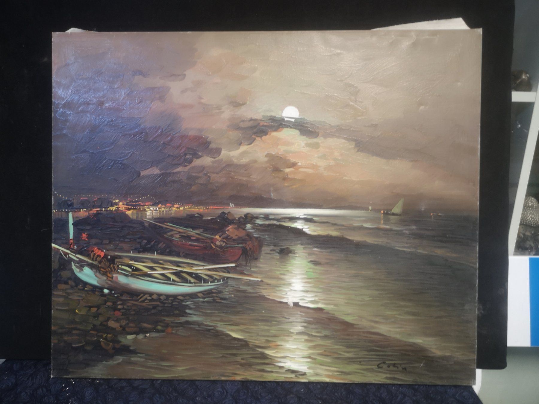 Dipinti: HUILE SUR TOILE SIGNÉE COLIN – Usato da Genève venduto da Qanil77