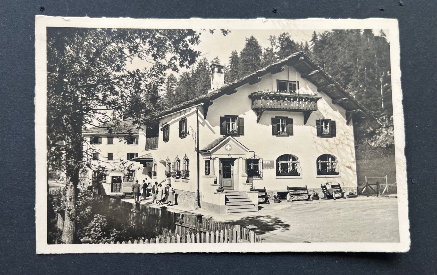 Ansichtskarten: Sils-Maria Post, Engadinerhaus, ca. 1940 – Gebraucht aus Ostermundigen von DaxKarten-75