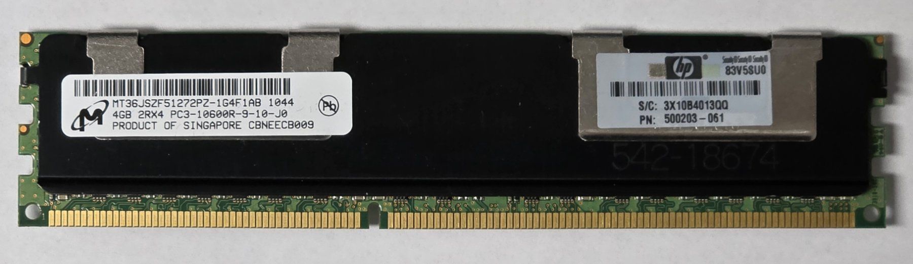 Memoria / RAM: Micron Server Arbeitsspeicher 4GB – Usato da Mels venduto da Zeppelin08