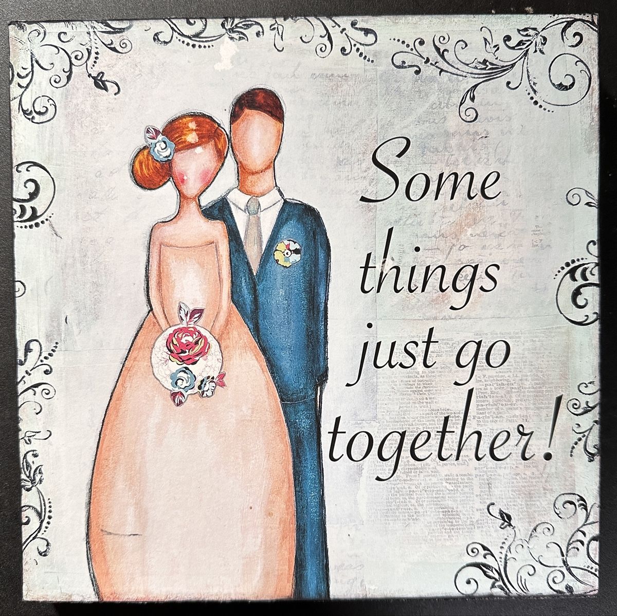 Foto & Immagini: Hochzeit Wedding Bild auf Holz – Nuovo (secondo la descrizione) da Schinznach-Dorf venduto da Hpurzel