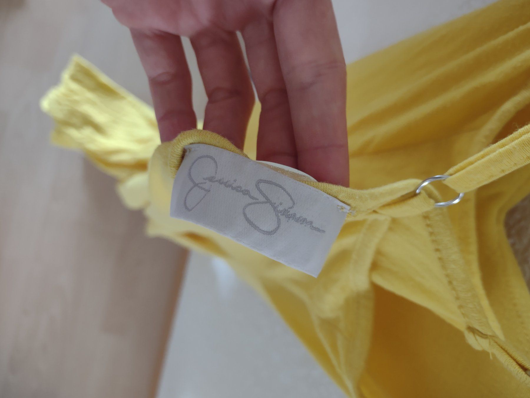 Kleider: Robe longue jaune avec volants taille S – Gebraucht aus Gasel von any_zyw8 3