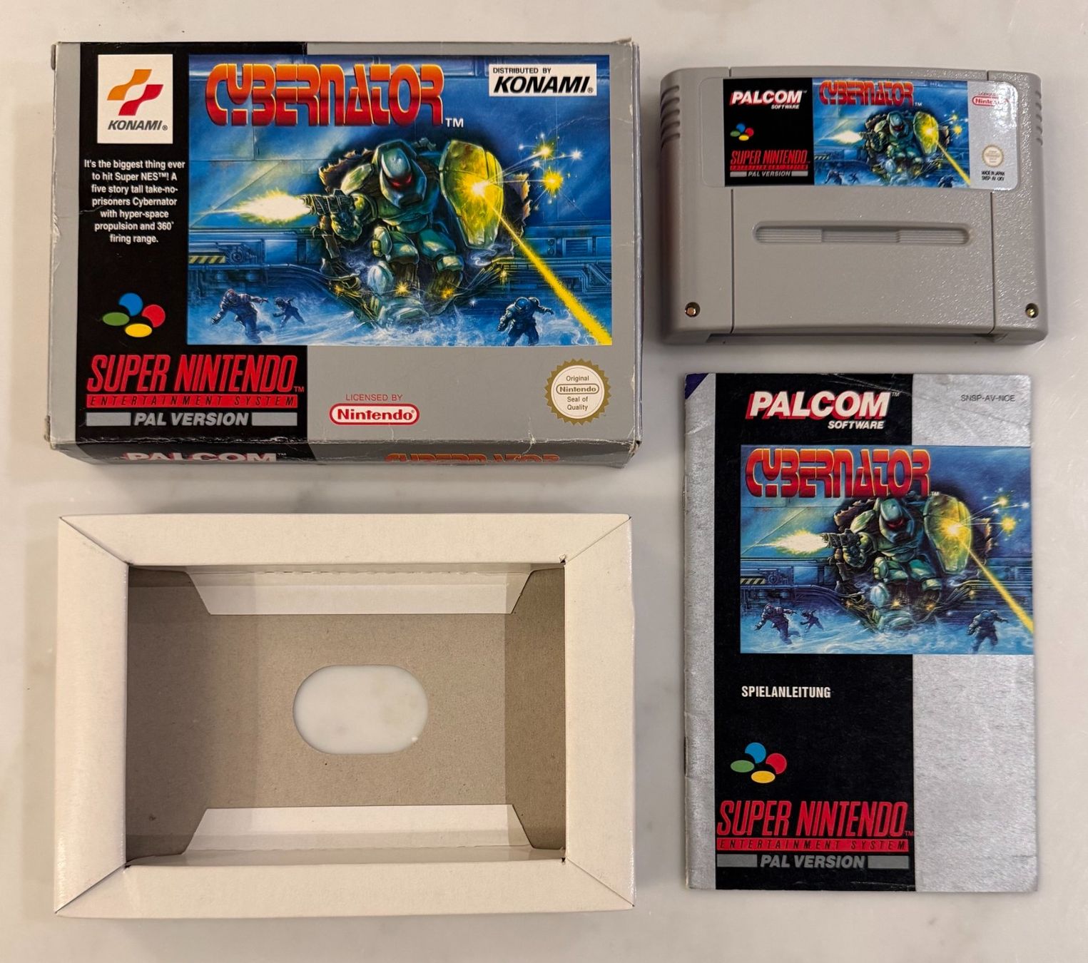 Nintendo Spiele: Super Nintendo Cybernator PAL OVP CIB – Gebraucht aus Gravesano von Ing_lb