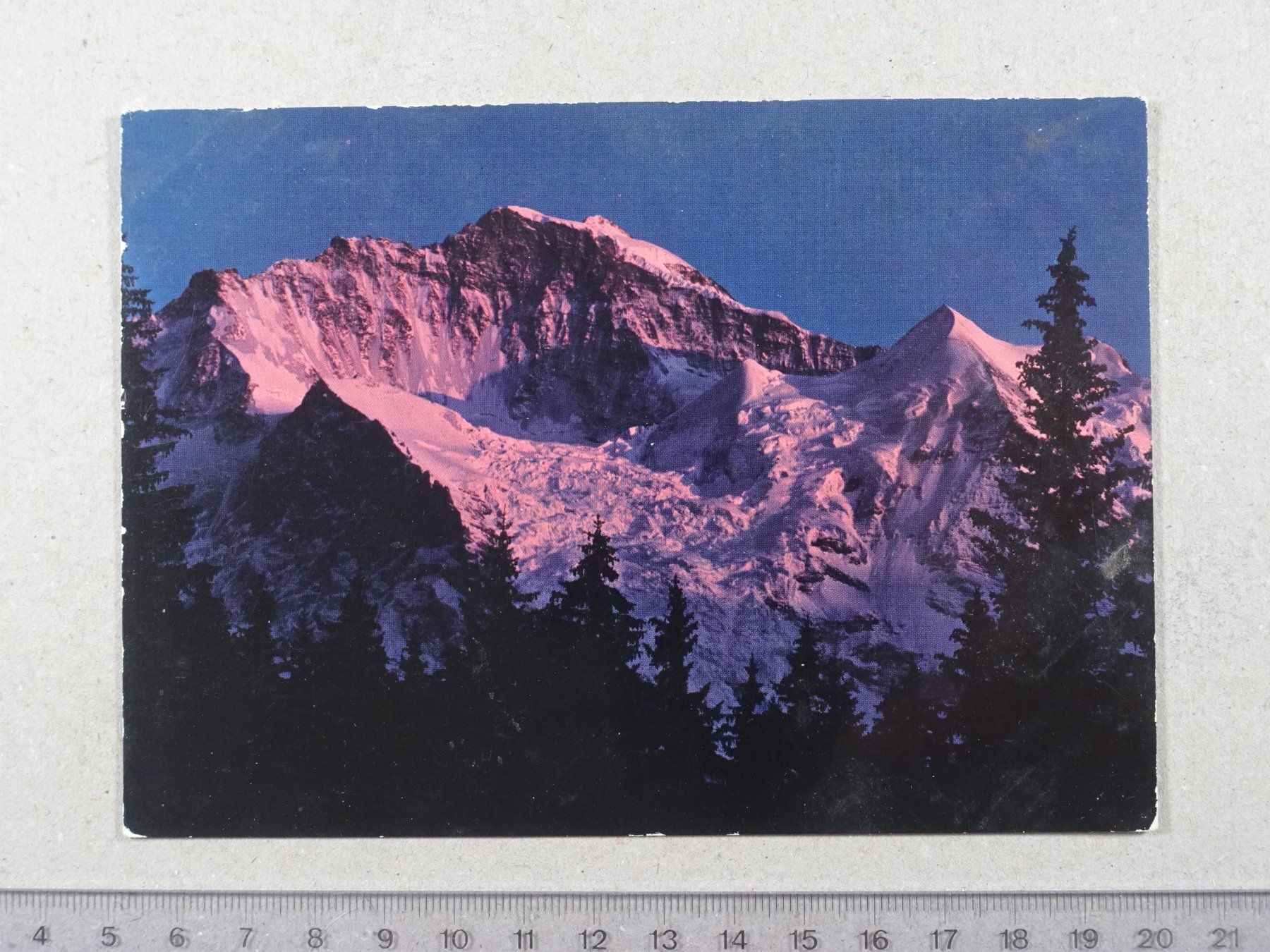 Ansichtskarten: Jungfrau, Abendrot – Gebraucht aus Lenzburg von fh1