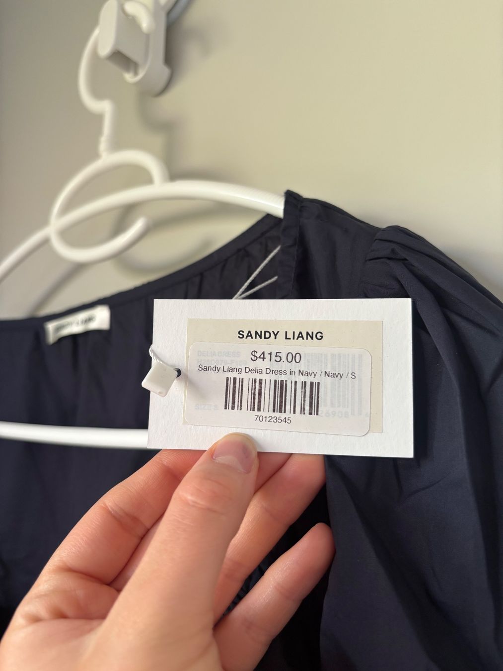 Robes: Sandy Liang Delia Kleid navy – Neuf avec emballage d'origine à Winkel par Zimtguetzli 5