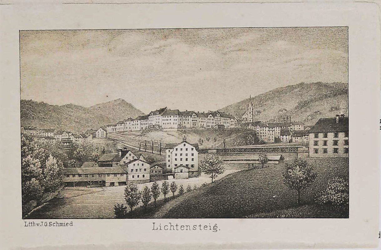 Incisioni: Lichtensteig Tonlithographie – Usato da Rafz venduto da Helvet32