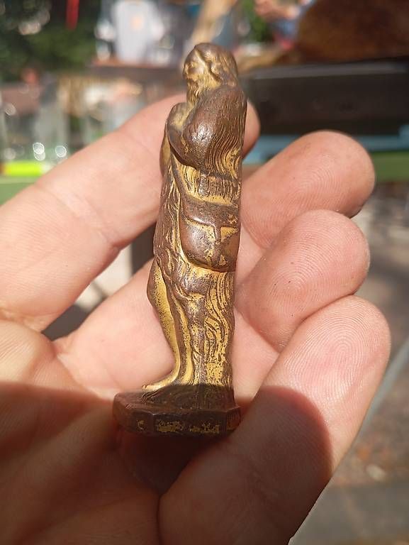 Figuren: Heiligenfigur aus blei oder zinn mann – Gebraucht aus Basel von Petergunn 1
