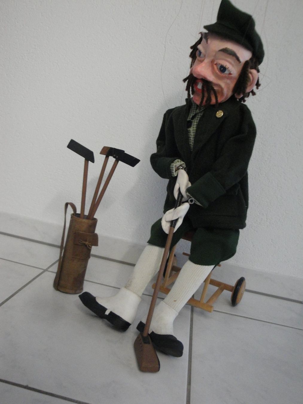 Statuette: Marionette als Golfspieler einzigartig – Usato da Bassersdorf venduto da vilpriv