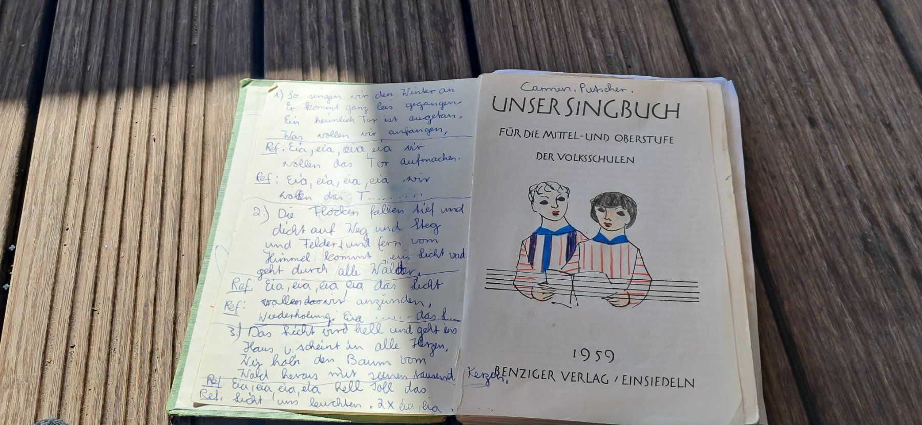 Libri: Altes populäres Schulgesangsbuch "Unser Singbuch", 1957 – Usato da Chur venduto da Okapi77 3