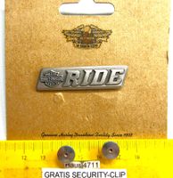 HD-2NÄGEL PIN HARLEY-DAVIDSON " RIDE " GEPRÄGT MIT SECURITY-