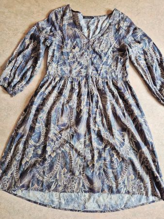 NILE XS 34 KLEID DRESS SEIDEN GEMISCH , TOP ZU JACKE BLAZER