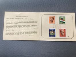 Transkei – Erstausgabe Unabhängigkeit 1976 – Kompletter FDC