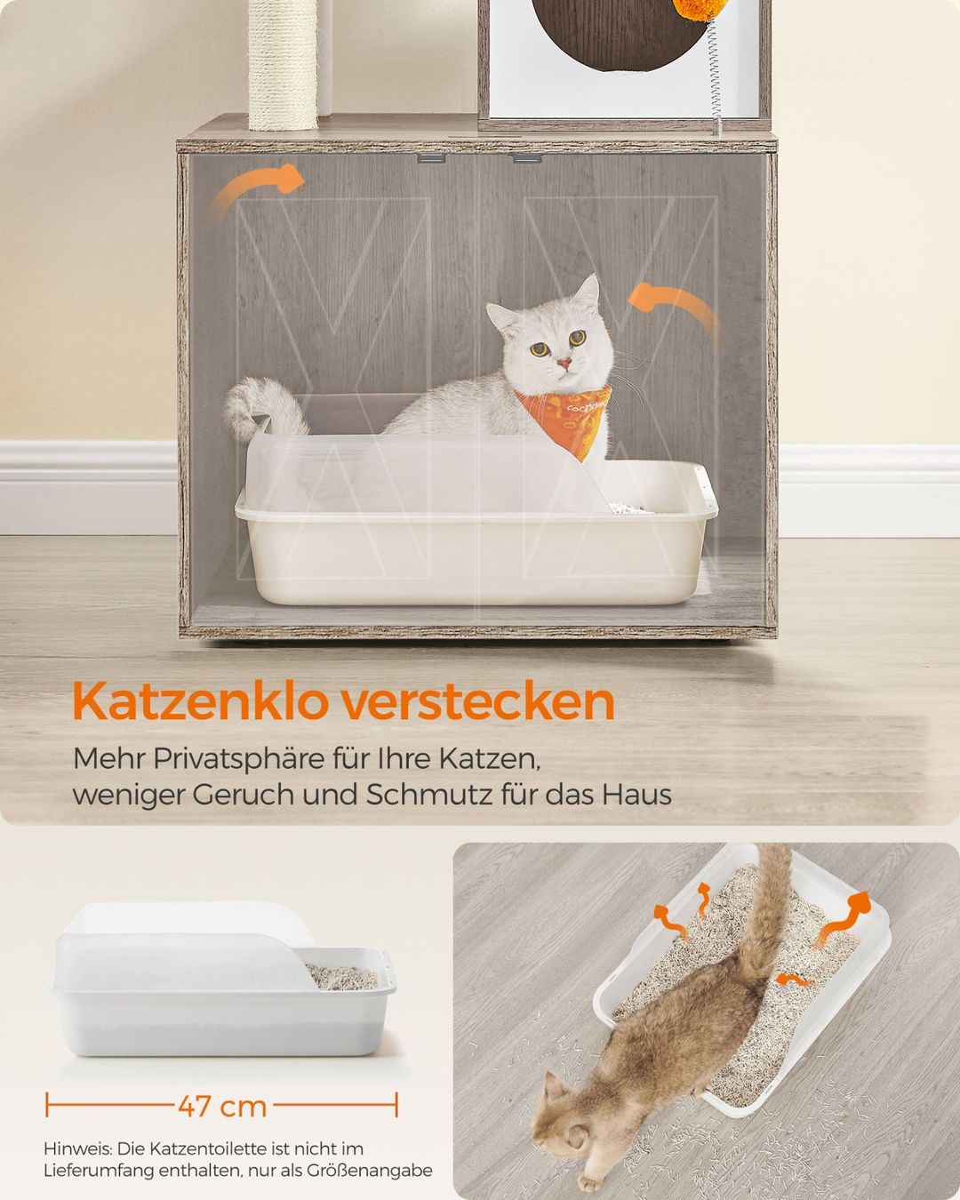 Tiragraffi: Katzenbaum Mit Katzenschrank CAVALLO – Nuovo (secondo la descrizione) da Lachen SZ venduto da MAMORU-MOEBEL 6