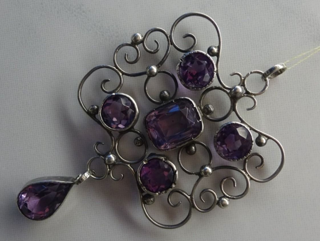 Anhänger: Jugendstil Anhänger / Amethyst – Gebraucht aus Esslingen von FetteSchnecke 3