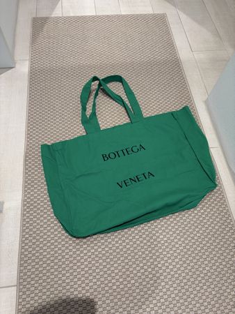 Bottega Veneta Stofftasche grün gross neu