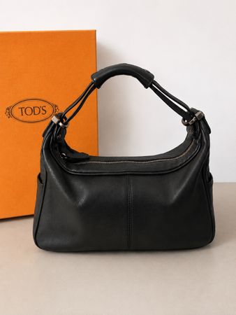 Sac à main TOD'S noir cuir femme bon état