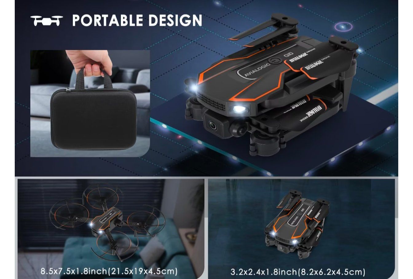 RC Kits de montage: Avialogic RC Quadcopter Drohne mit Kamera – D'occasion à Luzern par Najm_A 1