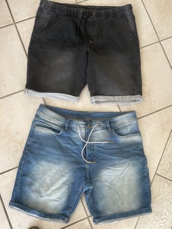 2 weiche jogg Jeans Shorts Gr.52/54