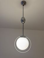 2x Art Déco Deckenleuchten, höhenverstellbar