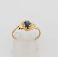 Vintage Sapphire 18k Gold Ring - size 54 💍