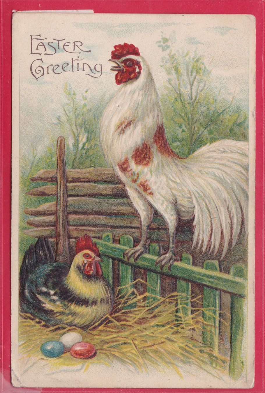 Cartoline postali: PRÄGEKARTE, EASTER GREETING, – Usato da Oberrieden venduto da Gebirgsstelze