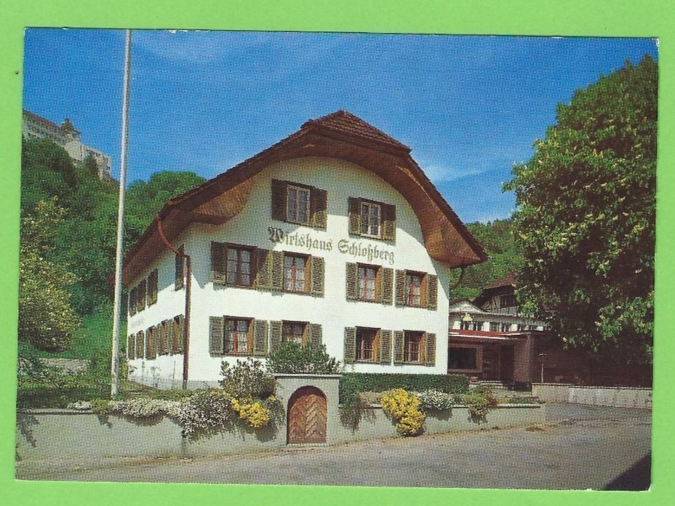 Cartoline postali: Wikon, Wirtshaus Schlossberg – Usato da Zürich venduto da t24_de