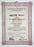 Kunststoff-Presswerk AG Birmensdorf - 1936
