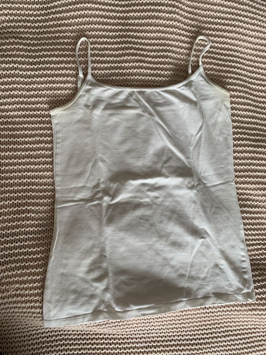 Blusen, T-Shirts & Tops: Débardeur blanc basic – Defekt aus Montreux von Izapeche811