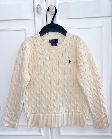 Ralph Lauren children’s cable sweater pullover 8 Y 140 NEW
