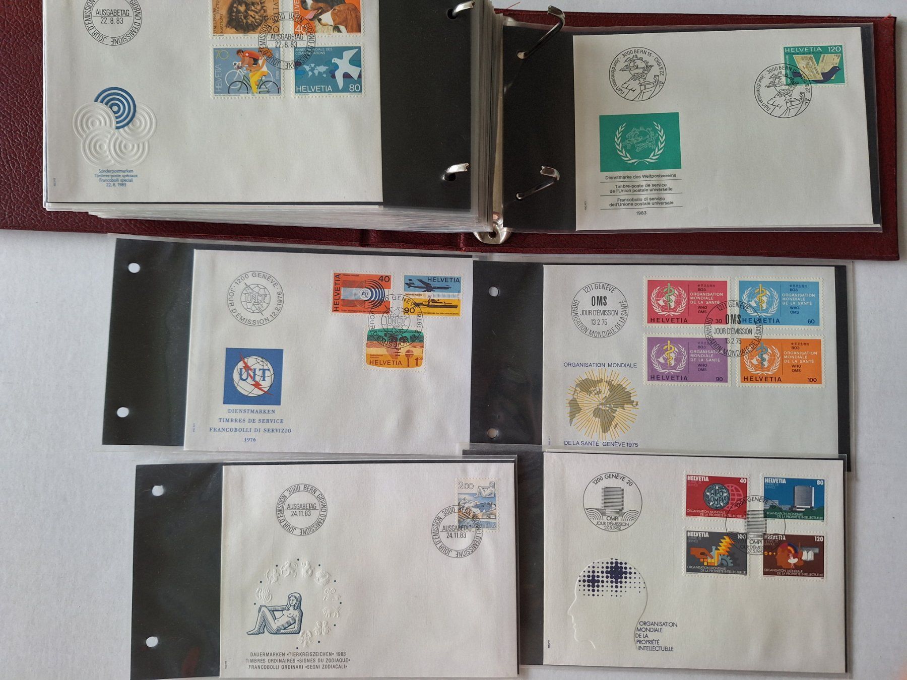Alle Briefmarken: 90 FDC Schweiz ab 1965 – Gebraucht aus Zürich von t24_de 3