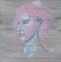 Zeichnung: Blue girl