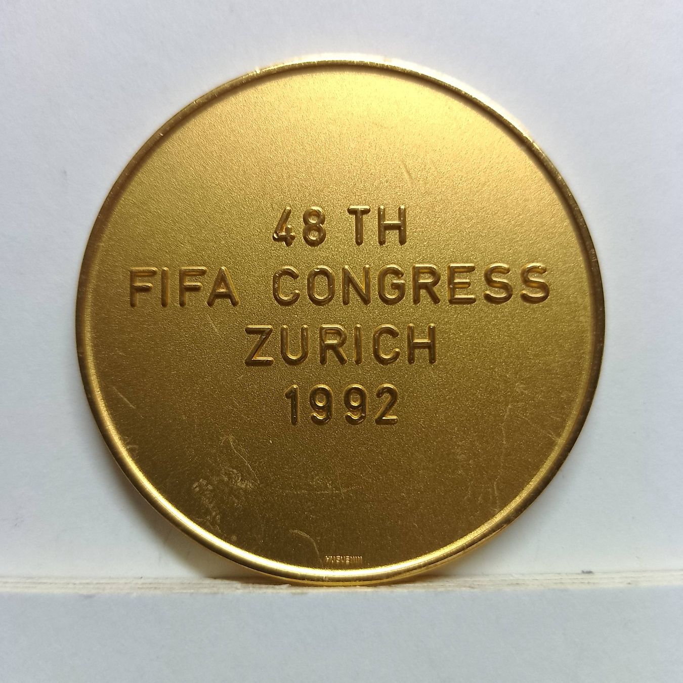 Medaglie: FIFA - "48 congresso Zürich" – Usato da Sorengo venduto da 74in 1