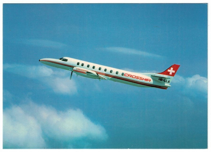Cartoline postali: Crossair Swaeringen Metroliner – Usato da Frauenfeld venduto da POML