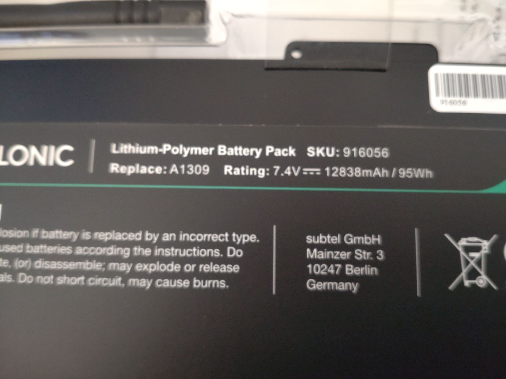 Apple Batteries: Batterie pour Macbook – Neuf avec emballage d'origine à Chêne-Pâquier par zys_kq8t 2