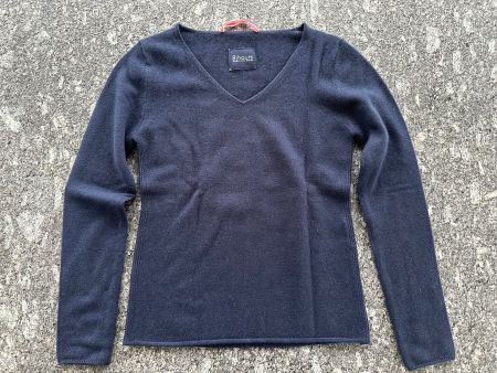 Original 81 hours Cashmerepullover, dunkelblau, Gr. S - neu