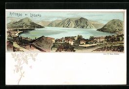 Lithographie Lugano, Ortspartie
