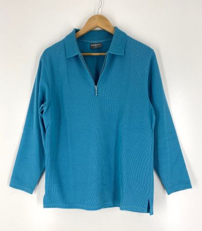 Miss Beverly, Feinripp Polo-Pullover, Grösse M, *Neuwertig*