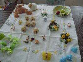 Osterdekoration-Sammlung: Hasen, Eier, Kränze! NEU