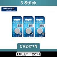 Renata CR2477N Lithium Knopfzellenbatterie - 3 Stk.
