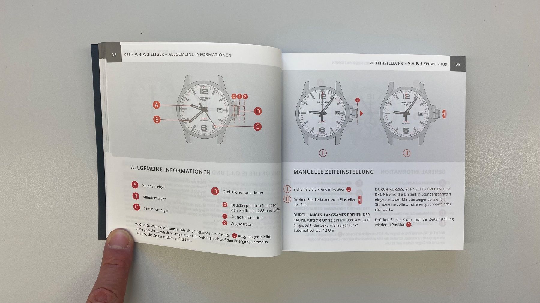 Longines Orologi: LONGINES Bedienungsanleitung V.H.P. Very High Precision – Nuovo (secondo la descrizione) da St. Gallen venduto da galluswatches 5