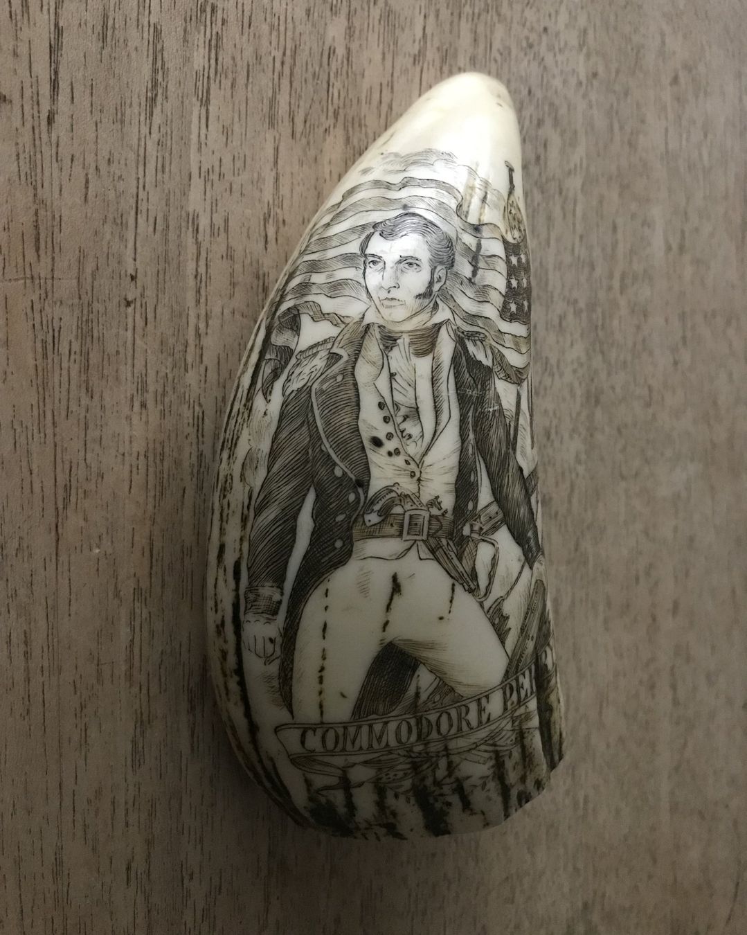 Sculture & Statue: WALROSSZAHN KOPIE/REPLIK  «Commodore Perry" – Usato da Luzern venduto da Immergern 5