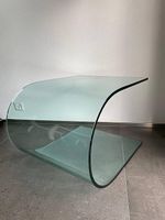 Table appoint verre courbé 