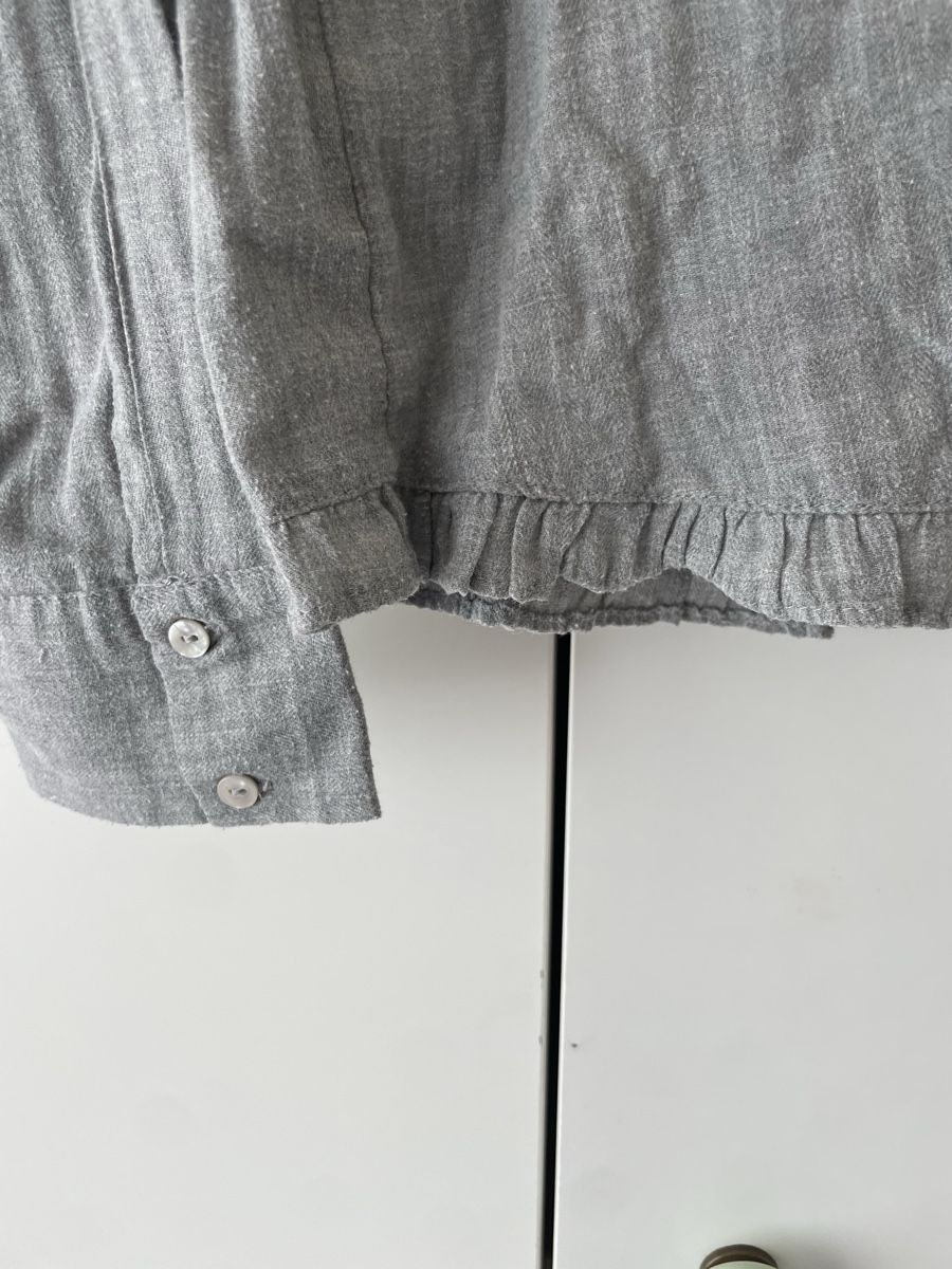 Zara Camicette: Grey Embroidered Blouse – Usato da Thalwil venduto da Marina2603 2